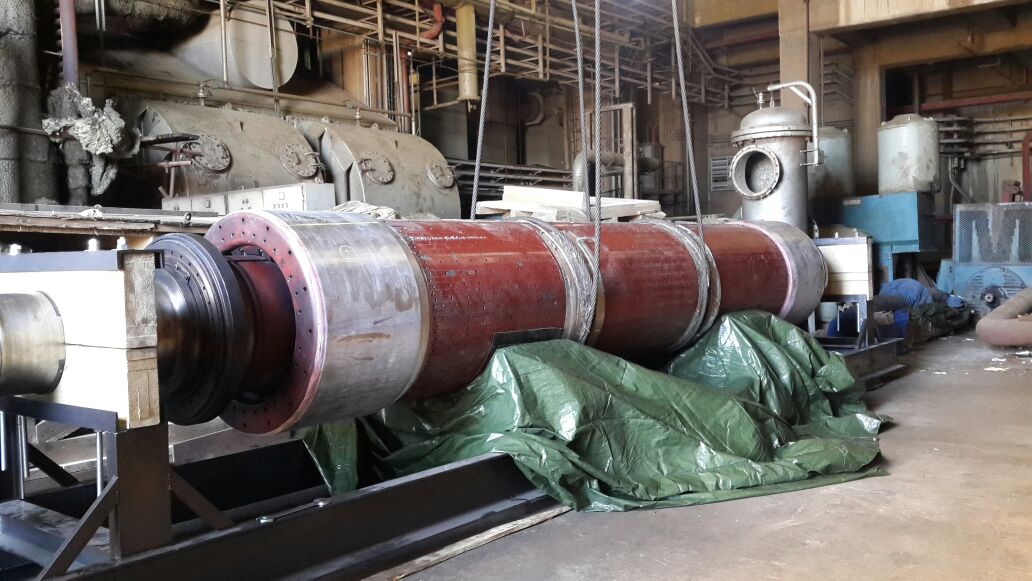 Rewinding of Zouk Generator Spare Rotor.